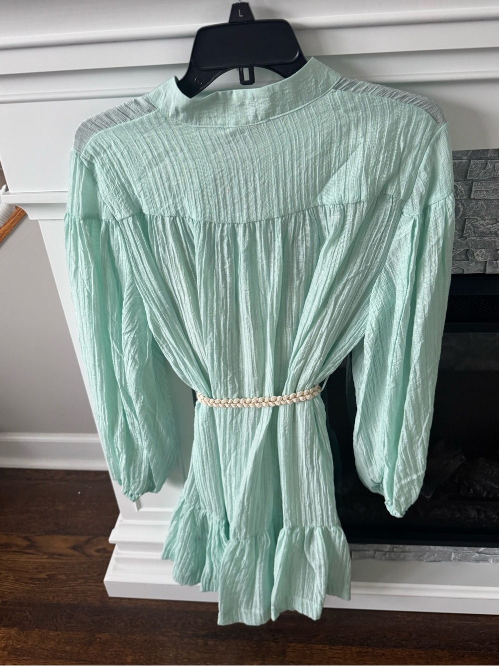 Mixology Stacey Dress Mint Green Braided Belt Satin slip We’re all pretty girls - Picture 5 of 14